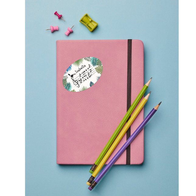 Pegatina Ovalada Birdsong Toucan uniéndose al personalizable del ca (Subido por el creador)