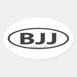 Pegatina Ovalada BJJ Euro Style Car Emblem