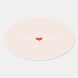 Pegatina Ovalada Blanco rosa de brillo