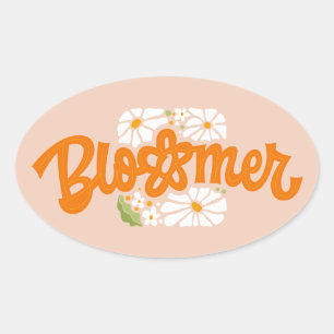 Pegatina Ovalada Bloomer