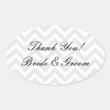 Boda Oval gracias pegatinas | selladores de sobre