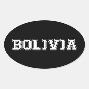 Pegatina Ovalada Bolivia