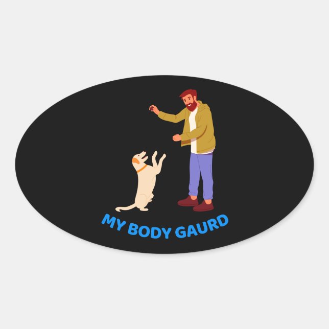 Pegatina Ovalada " Bono de juego Mascota " (Anverso)