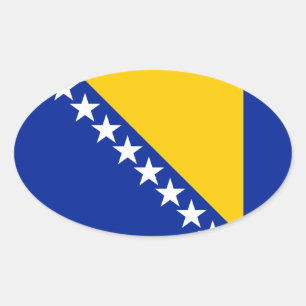 Pegatina Ovalada Bosnia y Herzegovina