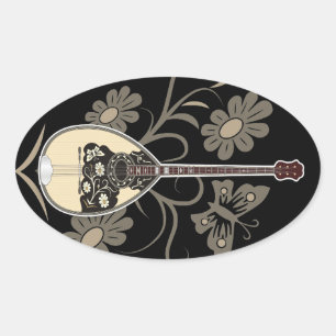 Pegatina Ovalada Bouzouki