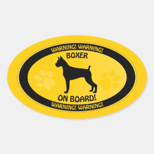 Pegatina Ovalada Boxer Xing