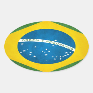 Pegatina Ovalada brasil