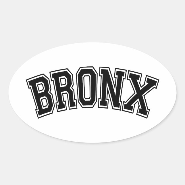 PEGATINA OVALADA BRONX (Anverso)