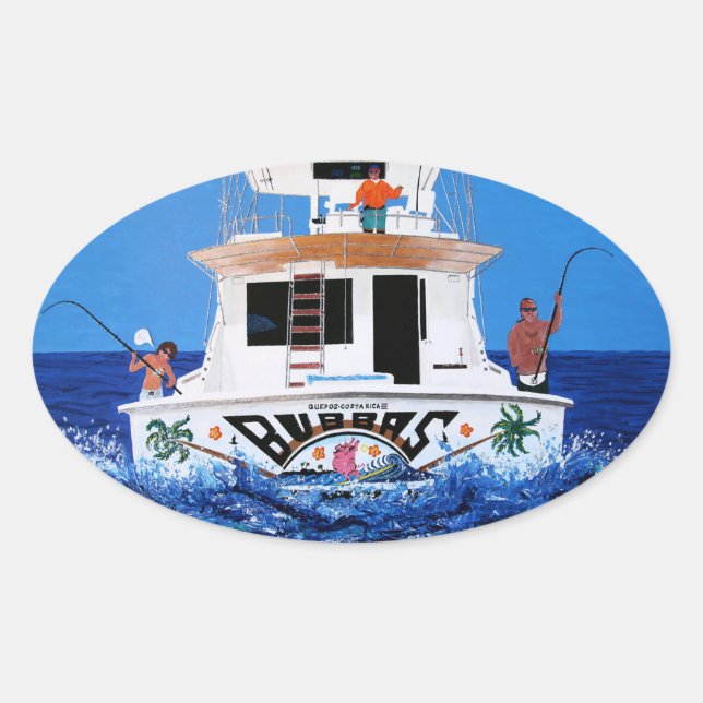 Pegatina Ovalada Bubbas (Anverso)
