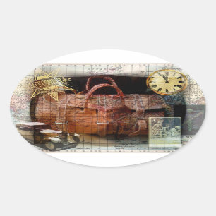 Pegatina Ovalada Buen viaje