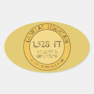 Pegatina Ovalada Cadillac