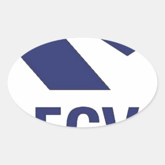 Pegatina Ovalada Camiseta da FGV