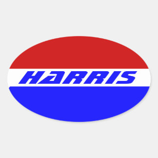 Pegatina Ovalada Campaña electoral 2024 vicepresidente KAMALA HARRI