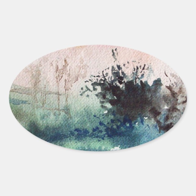 PEGATINA OVALADA CAMPO DE LA MAREMA TUSCANIA LANDCSAPE (Anverso)