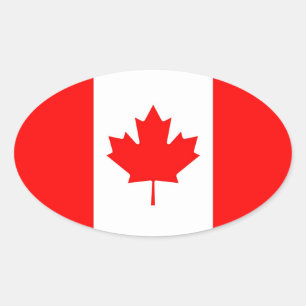 PEGATINA OVALADA CANADÁ