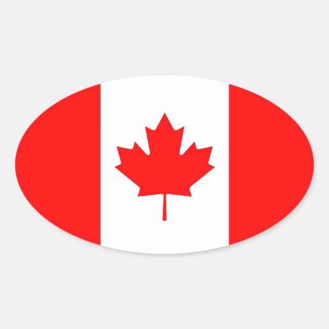 PEGATINA OVALADA CANADÁ (Anverso)
