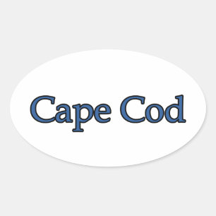 Pegatina Ovalada Cape Cod