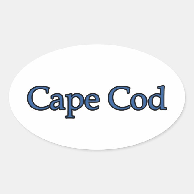 Pegatina Ovalada Cape Cod (Anverso)