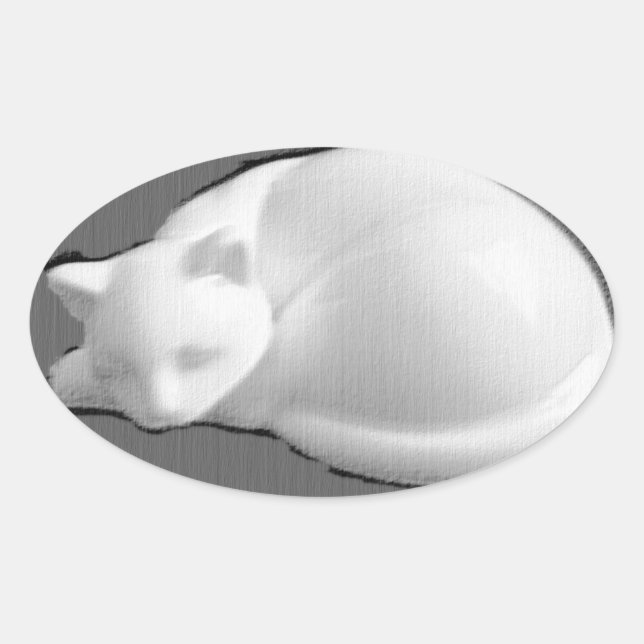 Pegatina Ovalada Captura De Piedra (Anverso)