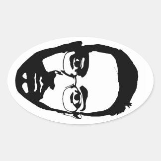 Pegatina Ovalada Cara (pegatina oval)