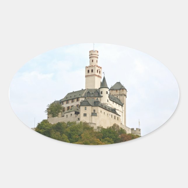 Pegatina Ovalada Castillo (Anverso)