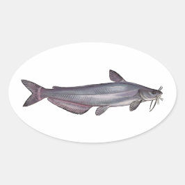 Pegatina Ovalada Catálogo azul
