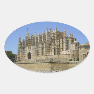 Pegatina Ovalada Catedral de Palma