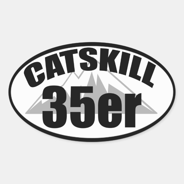 Pegatina Ovalada Catskill 35er (Anverso)