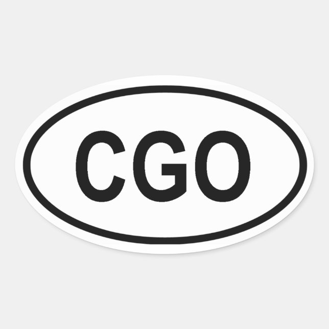 PEGATINA OVALADA CGO (Anverso)