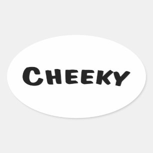 Pegatina Ovalada Cheeky