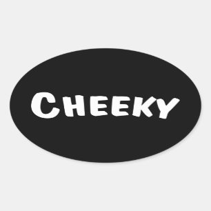 Pegatina Ovalada Cheeky