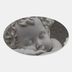 Pegatina Ovalada Cherub
