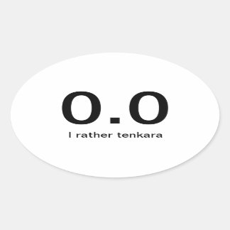 Pegatina Ovalada chupa de correr - tenkara