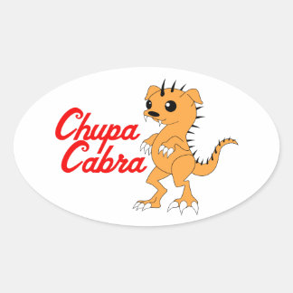 Pegatina Ovalada Chupacabra