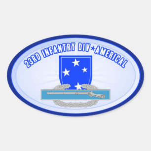 Pegatina Ovalada CIB 23 Inf Div (Americal)