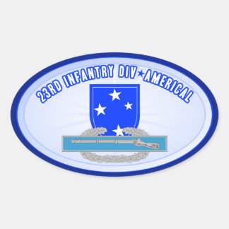Pegatina Ovalada CIB 23 Inf Div (Americal)