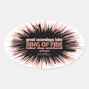 Pegatina Ovalada Cinturón de Fuego 2016