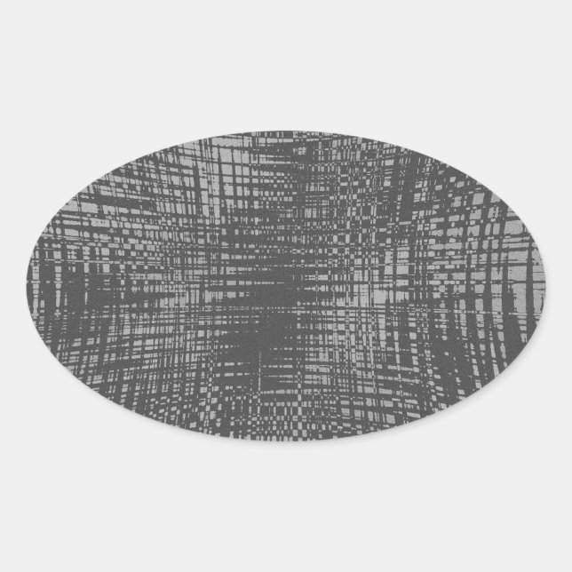 Pegatina Ovalada Ciudad de sombra (Anverso)