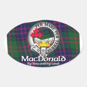 Pegatina Ovalada Clan de MacDonald