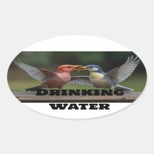 Pegatina Ovalada "Clásicos Pegatinas redondos: Elegancia eterna par