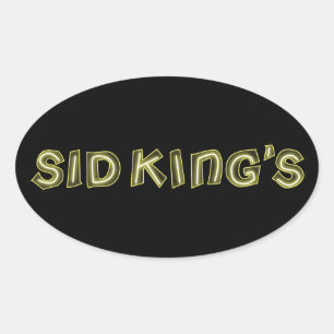 Pegatina Ovalada club de sid king