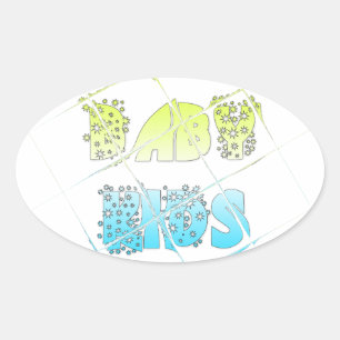 Pegatina Ovalada Colores felices Hakuna Matata Hakunamatata Gift