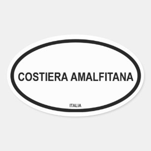 PEGATINA OVALADA COSTIERA AMALFITANA