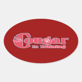Pegatina Ovalada Cougar en formación