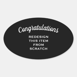 Pegatina Ovalada Crear el propio