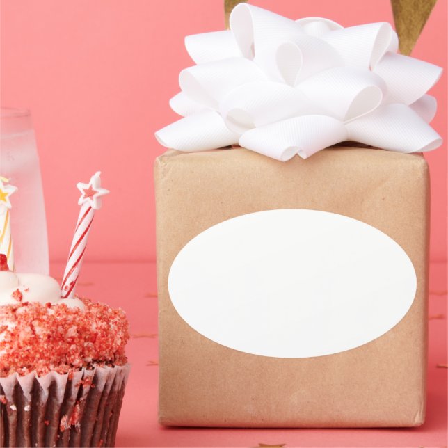 Pegatina Ovalada Crear su propio personal (Fiesta)