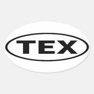 Pegatina Ovalada Cuatro aeropuertos regionales de Telluride "TEX"