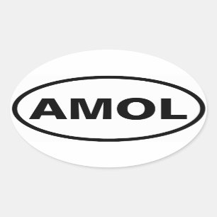 Pegatina Ovalada CUATRO Amol