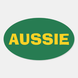 PEGATINA OVALADA CUATRO "AUSSIE"