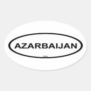 Pegatina Ovalada CUATRO "Azarbaijan"